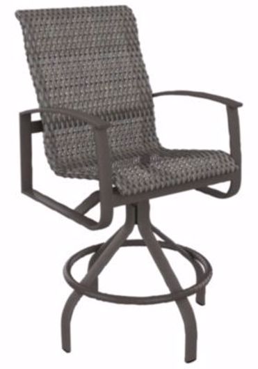 Picture of MAINSAIL WOVEN SWIVEL BAR STOOL