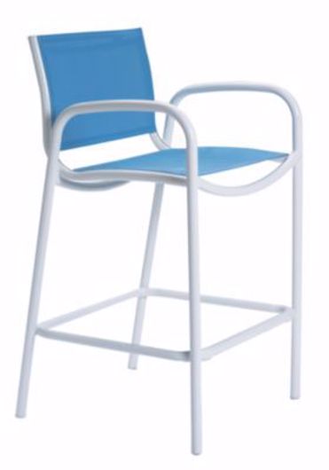 Picture of MILLENNIA RELAXED SLING STATIONARY BAR STOOL