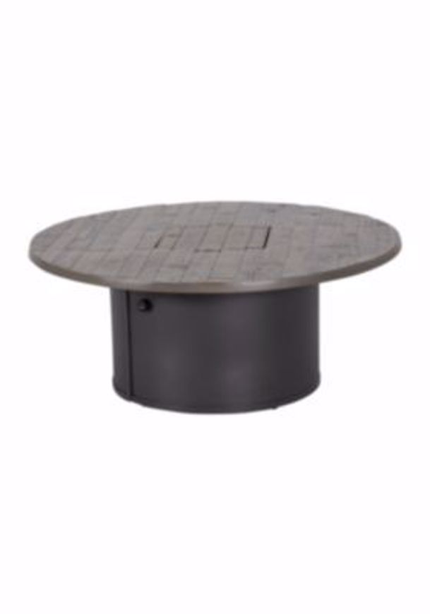 Picture of WOODPLANK 42" ROUND, 24" HEIGHT, MATCH LIT FIRE PIT