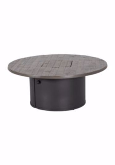 Picture of WOODPLANK 42" ROUND, 18" HEIGHT, MATCH LIT FIRE PIT