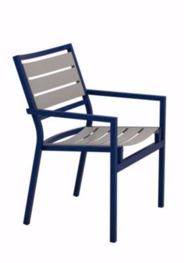Picture of CABANA CLUB ALUMINUM SLAT DINING CHAIR