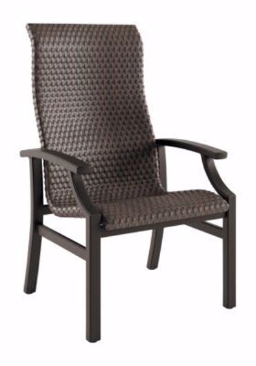 Picture of MARCONI WOVEN BUCKET HIGH BACK DINING CHAIR