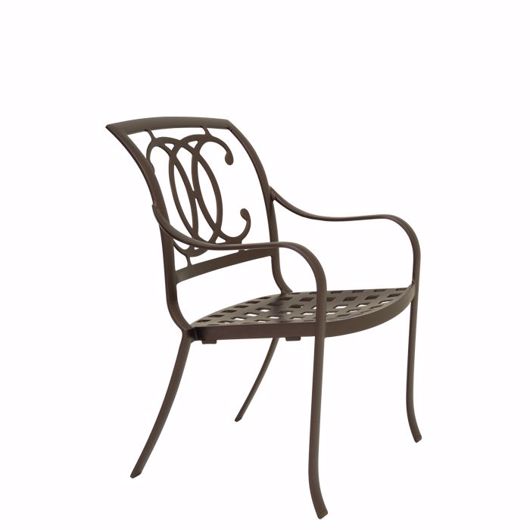 Picture of PALLADIAN CAST STACKING DINING CHAIR - DOUBLE-C BACK