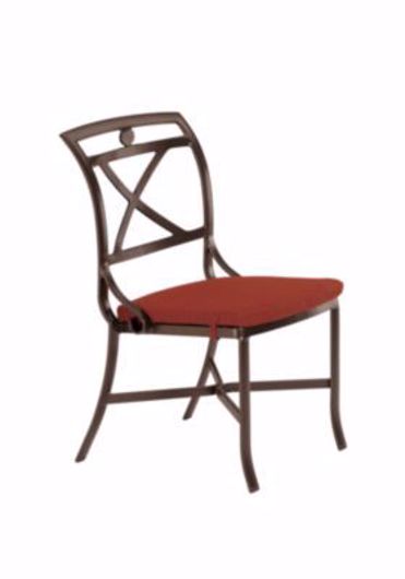 Picture of PALLADIAN CAST SIDE CHAIR WITH SEAT PAD - X-BACK