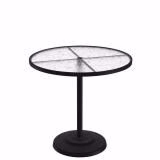 Picture of ACRYLIC 42" ROUND KD PEDESTAL BAR UMBRELLA TABLE