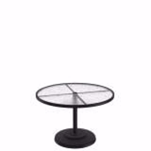 Picture of ACRYLIC 42" ROUND KD PEDESTAL DINING UMBRELLA TABLE