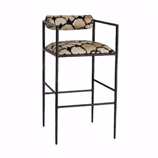 Picture of BARBANA BAR STOOL OCELOT EMBROIDERY