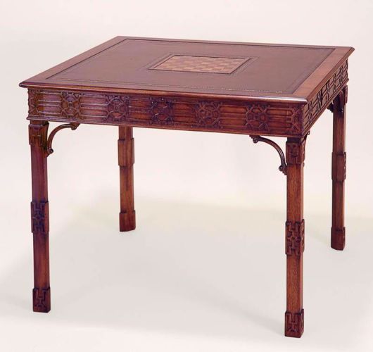 Picture of CHIPPENDALE STYLE MAHOGANY GAME TABLE