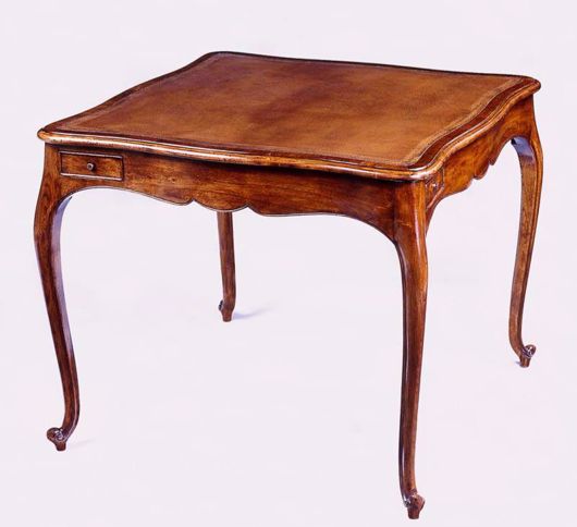 Picture of FRENCH PROVINCIAL STYLE WALNUT GAME TABLE