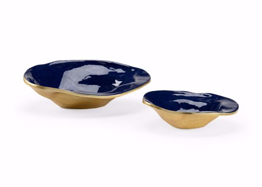 Picture of WAVING EDGE BLUE BOWLS (S2)