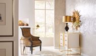 Picture of ASHBOURNE FLOOR LAMP - GOLD