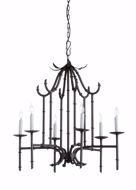 Picture of BAMBOO CHANDELIER - CHARCOAL