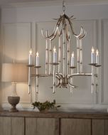 Picture of BAMBOO CHANDELIER - SILVER