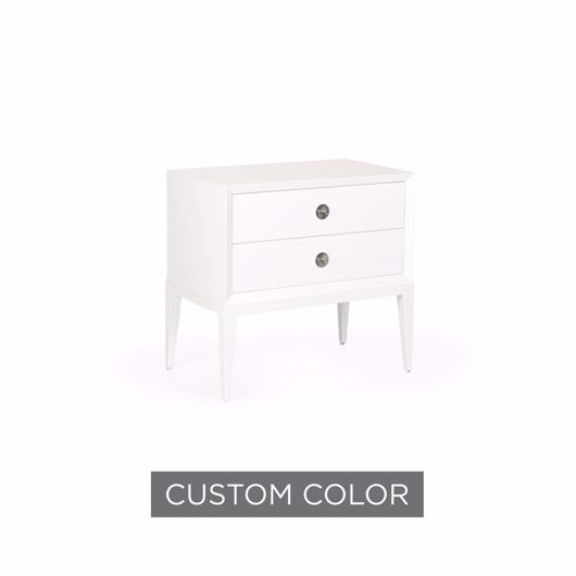 Picture of BEVELED SIDE TABLE - 2 DRAWERS