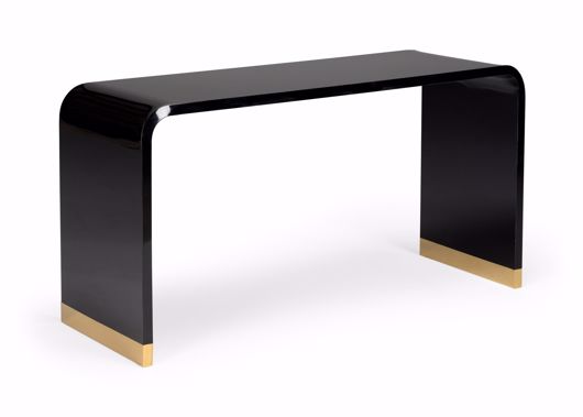 Picture of BLACK ACRYLIC CONSOLE - BRASS