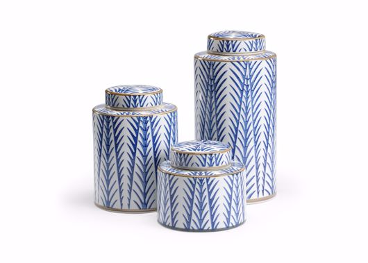 Picture of BLUE FRONDS CANISTERS (S3)