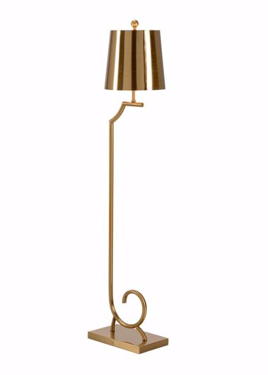 Picture of LANGSTON FLOOR LAMP - BRASS