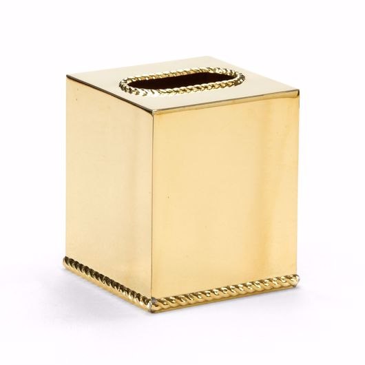 Picture of BRASS TISSUE BOX COVER