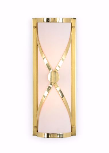 Picture of CRISS CROSS SCONCE - BRASS