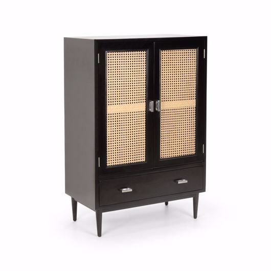 Picture of CROSLEY BAR CABINET - BLACK