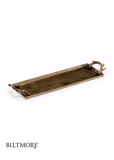 Picture of DIANA RECTANGULAR TRAY -BRASS