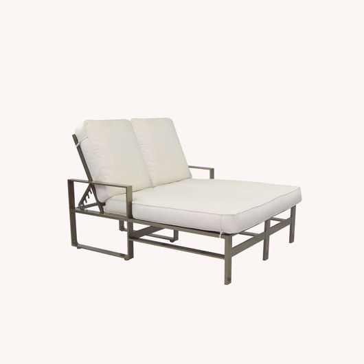 Picture of PARK PLACE ADJUSTABLE CUSHIONED DOUBLE CHAISE LOUNGE