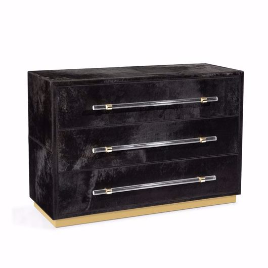 Picture of CASSIAN GRAND CHEST - BLACK/ BRASS