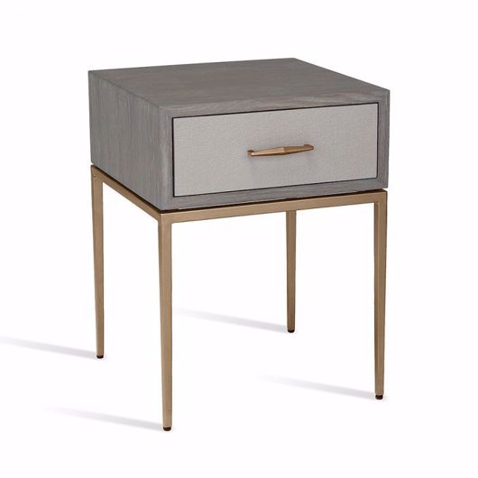 Picture of CORINNA BEDSIDE TABLE - GREY