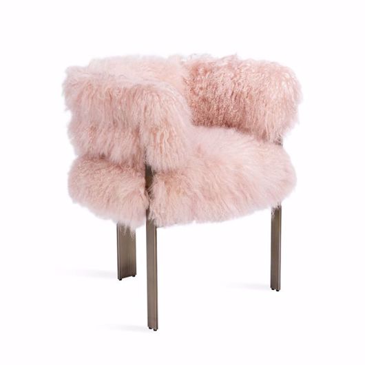 Picture of DARCY CHAIR - BLUSH SHEEPSKIN