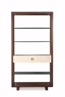 Picture of CANVAS OPEN BOOKCASE-IVORY