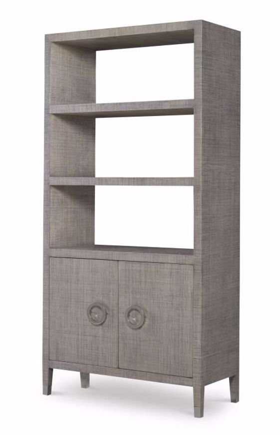 Picture of CHARLESTON BOOKCASE-FRENCH GREY