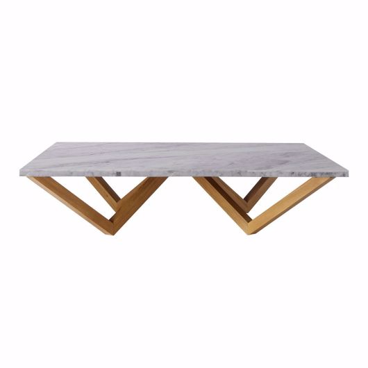 Picture of FLOATING MARBLE SQUARE COFFEE TABLE