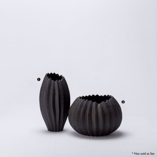 Picture of BLOOM VASE AND BOWL LAVA GREY