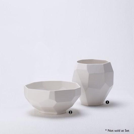 Picture of FACET VASE AND BOWL