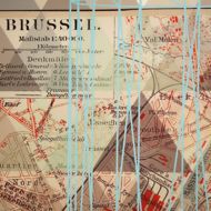 Picture of VINTAGE MAP - BRUSSELS