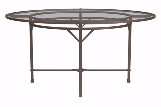 Picture of VENETIAN 60" ROUND DINING TABLE, GLASS TOP