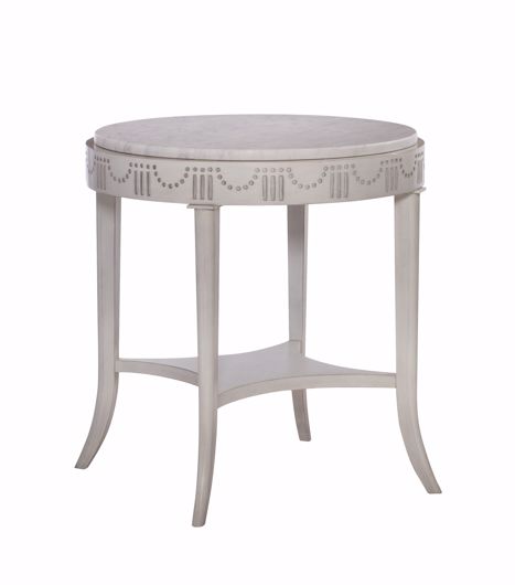 Picture of MONTCHANIN SIDE TABLE WITH STONE TOP