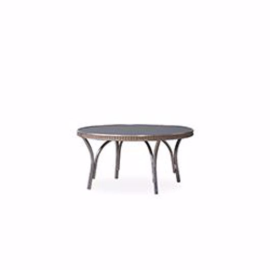 Picture of ALL SEASONS 33" ROUND COCKTAIL TABLE WITH CHARCOAL GLASS