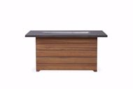 Picture of TEAK 52" RECT. FIRE TABLE WITH FAUX CONCRETE TOP