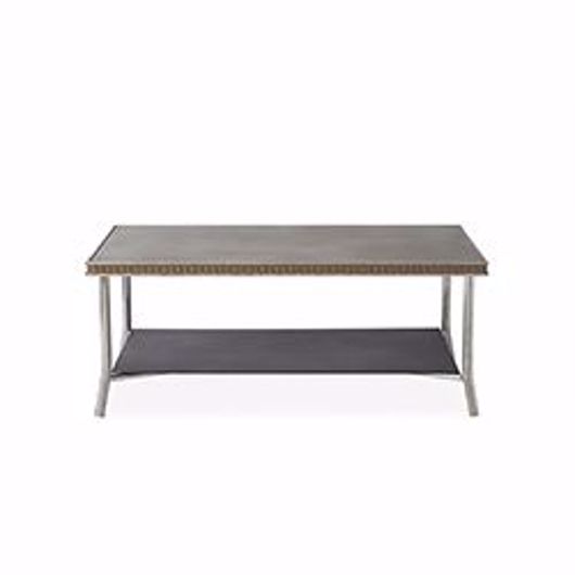 Picture of VISIONS 42" RECTANGULAR COCKTAIL TABLE WITH TAUPE GLASS