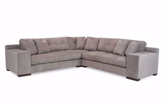 Picture of KODA (WOOD LEG) 3PC SECTIONAL (LEATHER)