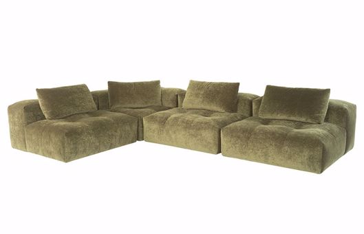 Picture of CALIFORNIA 4PC ARMLESS SECTIONAL (VELVET)