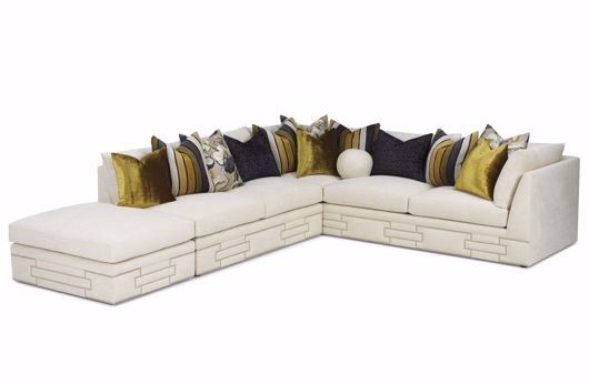 Picture of CONNER 3PC SECTIONAL (WITH CUSTOM DECORATIVE NAIL APPLICATION)