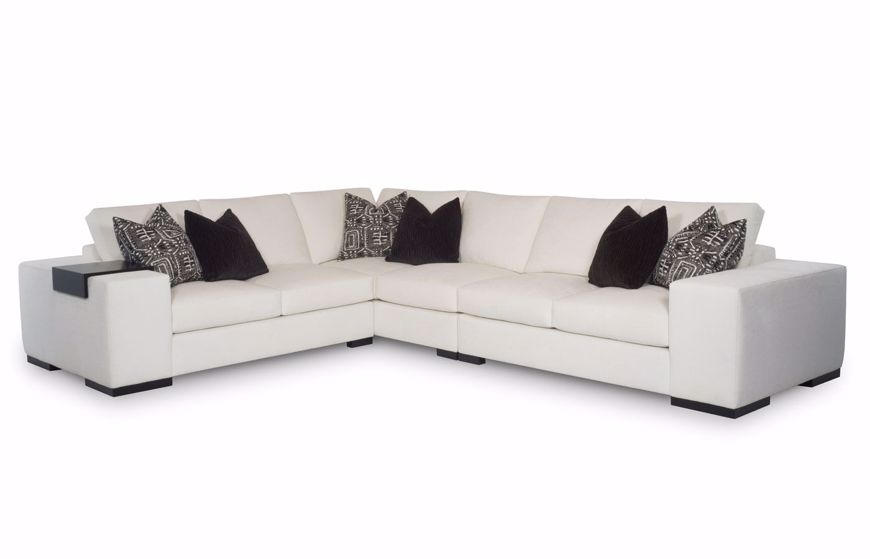 Picture of CARBON (WOOD LEG) 3PC SECTIONAL (WITH OPTIONAL ARM TRAY)