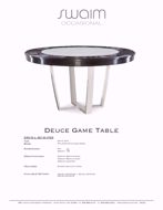 Picture of 290-6-L-60-W-PSS DEUCE GAME TABLE