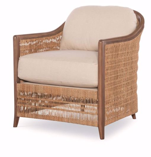 Picture of AVALON LOUNGE CHAIR  -  NATURAL/FLAX