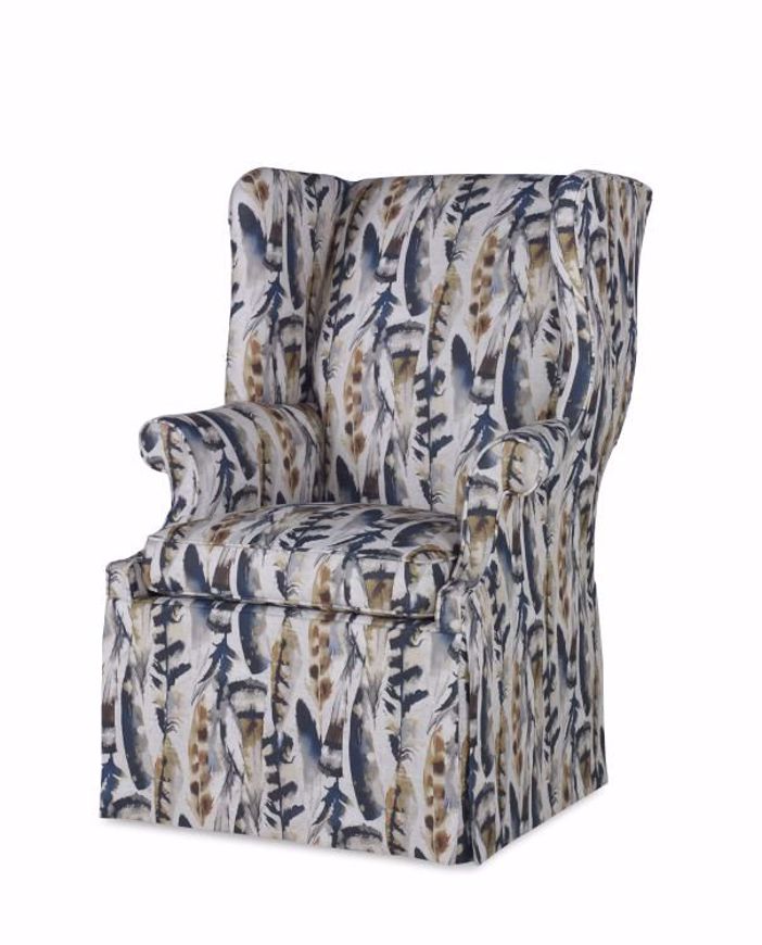 Picture of LEO SKIRTED WING CHAIR