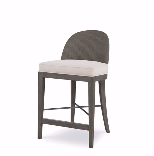 Picture of TYBEE COUNTER STOOL - MINK GREY/FLAX
