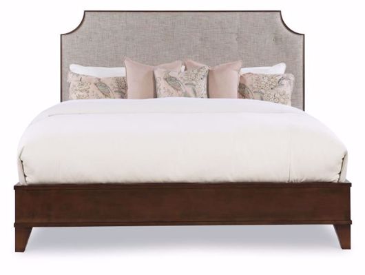 Picture of BURBANK WOOD TRIM UPH BED  -  QUEEN SIZE 5/0