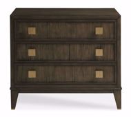 Picture of CARLYLE 3 DRAWER NIGHTSTAND - MINK GREY